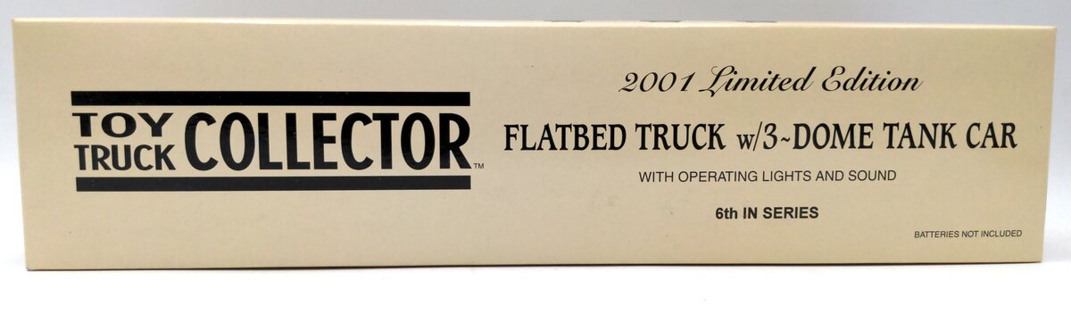 Toy Truck Collector 2001 1:32 Flatbed Truck w/ 3-Dome Tank Car