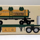 Toy Truck Collector 2001 1:32 Flatbed Truck w/ 3-Dome Tank Car