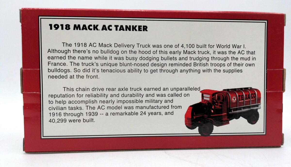 Ertl 21840p 1:32 Texaco 1918 Mack AC Tanker