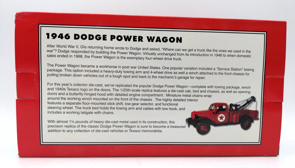 Ertl 21760P 1:25 Texaco 1946 Dodge Power Wagon