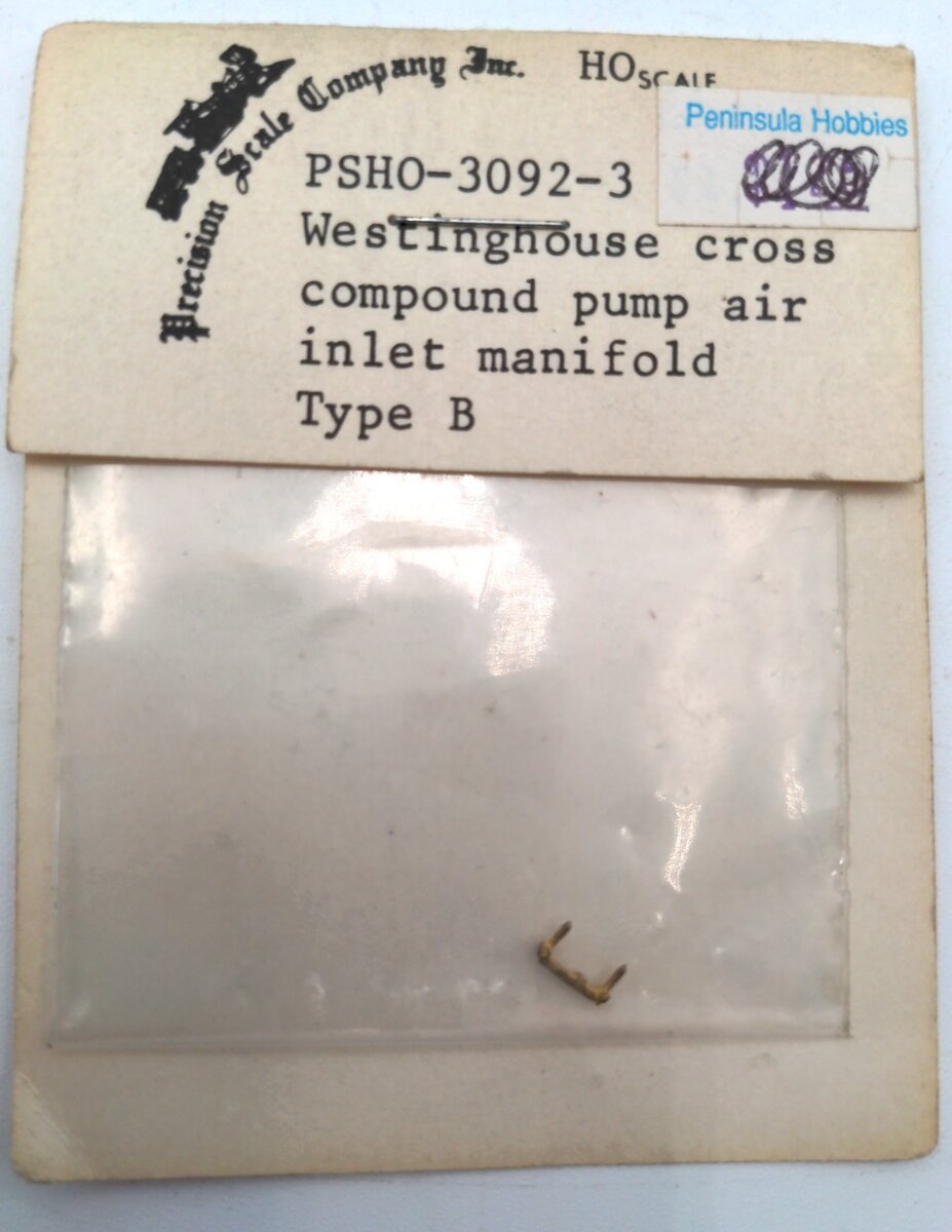 Precision Scale Co. 3-3092 HO Westinghouse Pump Air Inlet Manifold Type B