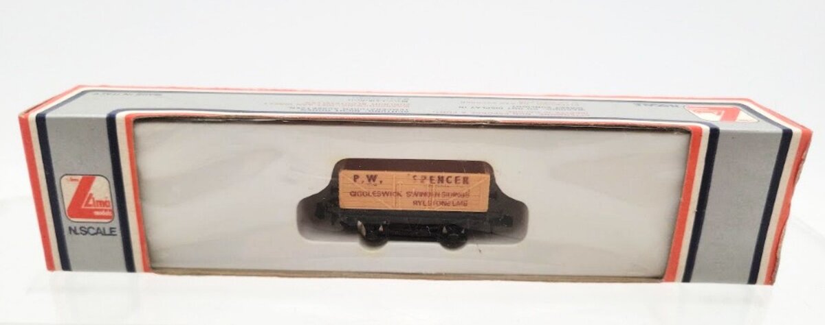Lima 32 0608 N Scale Yellow P.W. Spencer Wagon