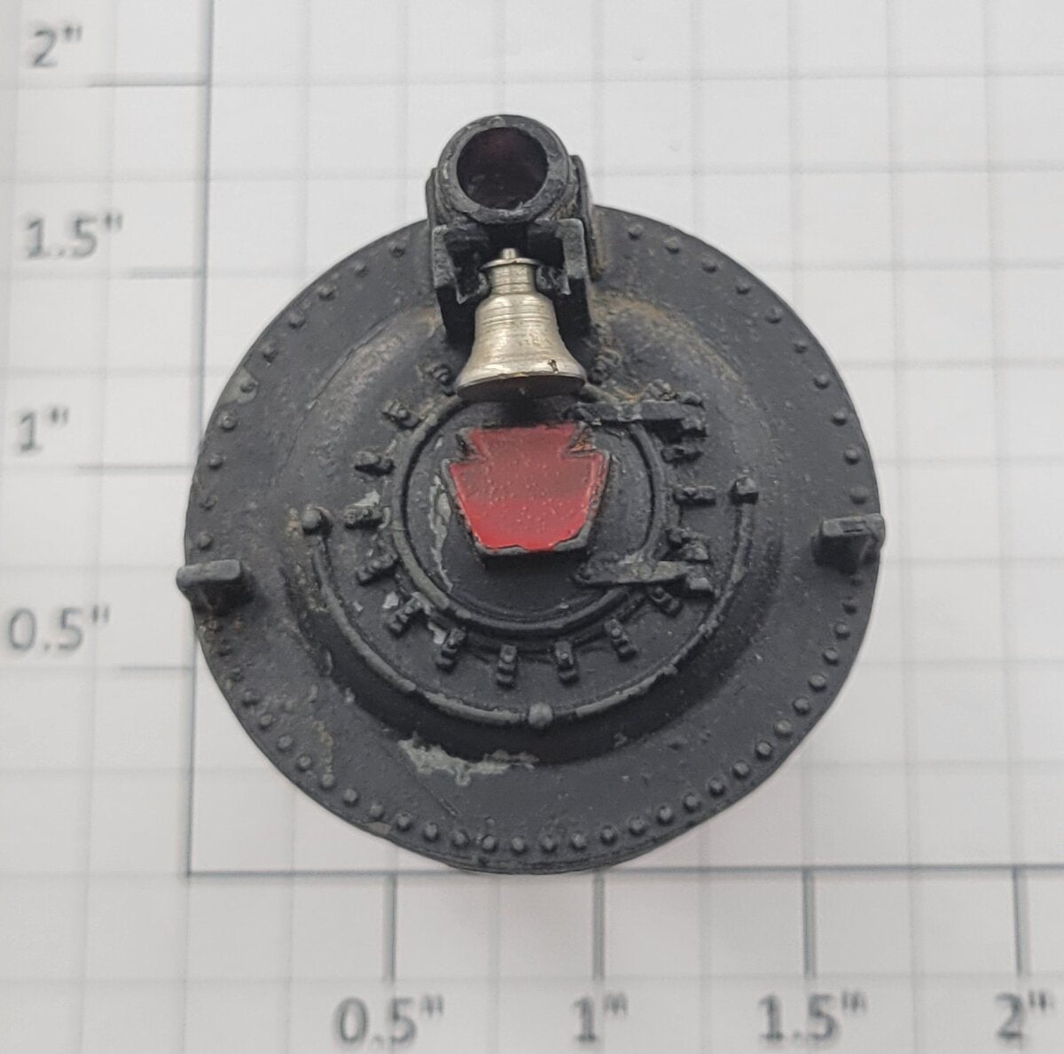 American Flyer PA9504 S Scale Black Boiler Front w/o Lamp Bracket / Headlight