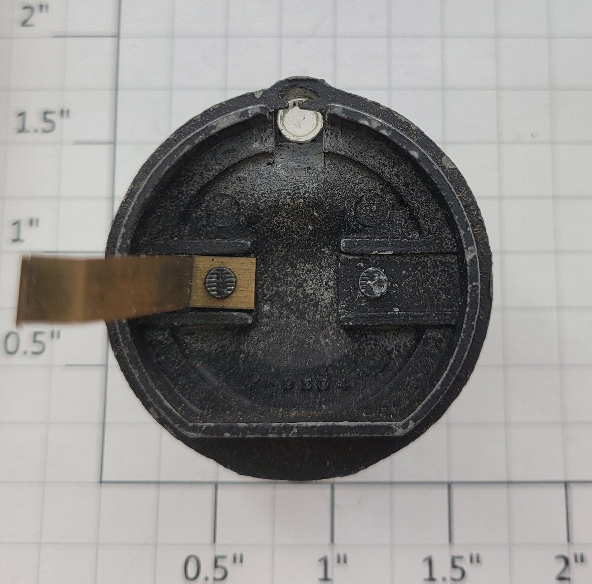 American Flyer PA9504 S Scale Black Boiler Front w/o Lamp & One Mounting Bracket