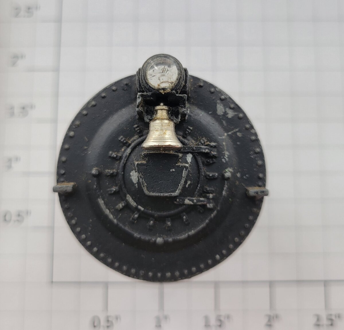 American Flyer PA9504 S Scale Black Boiler Front w/o Lamp & One Mounting Bracket