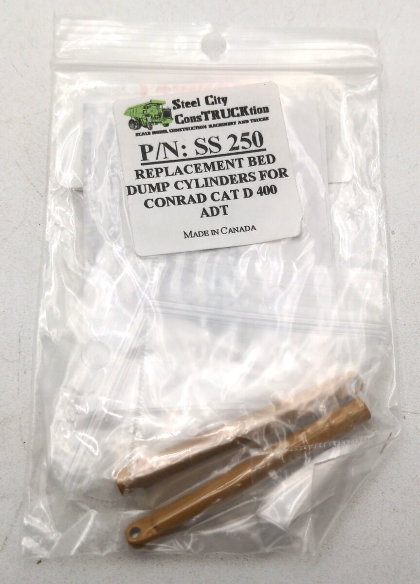 Steel City SS250 1:50 Replacement Bed Dump Cylinders For Conrad CAT D 400 ADT
