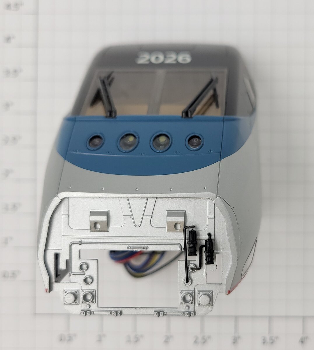 Lionel 18357-5A Acela Powered Electric Locomotive Cab Shell w/ Interior #2026