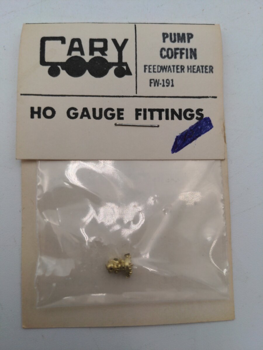 Cary Loco Works FW-191 HO Pump Coffin Feedwater Heater