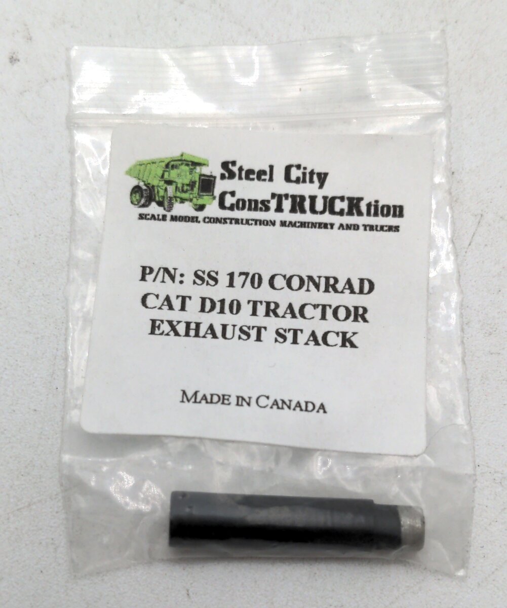 Steel City SS170 1:34 Conrad CAT D10 Tractor Exhaust Stack