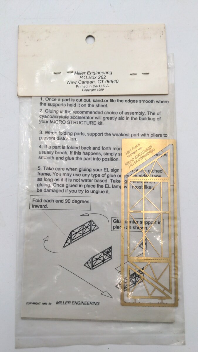 Miller Engineering 4501 Photo-Etched Support Large