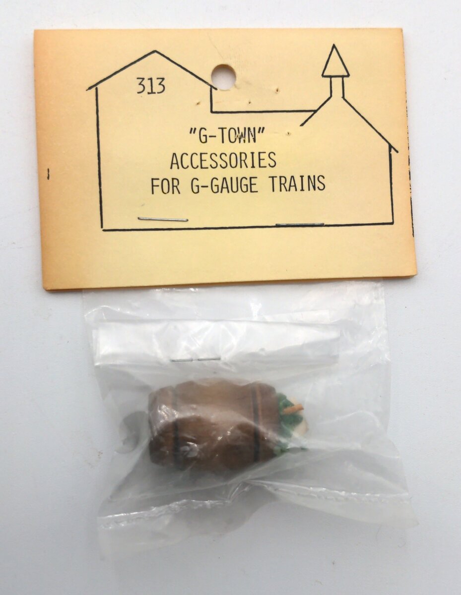 Bookshelf Miniatures 313 "G-Town" Accessories for G-Gauge Trains Barrel