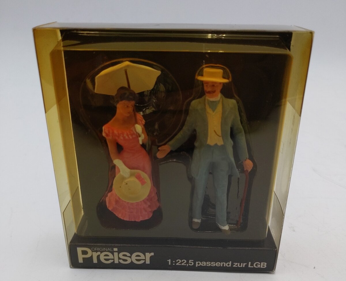 Preiser 5053 G Scale Two Old Time Passenger Figures