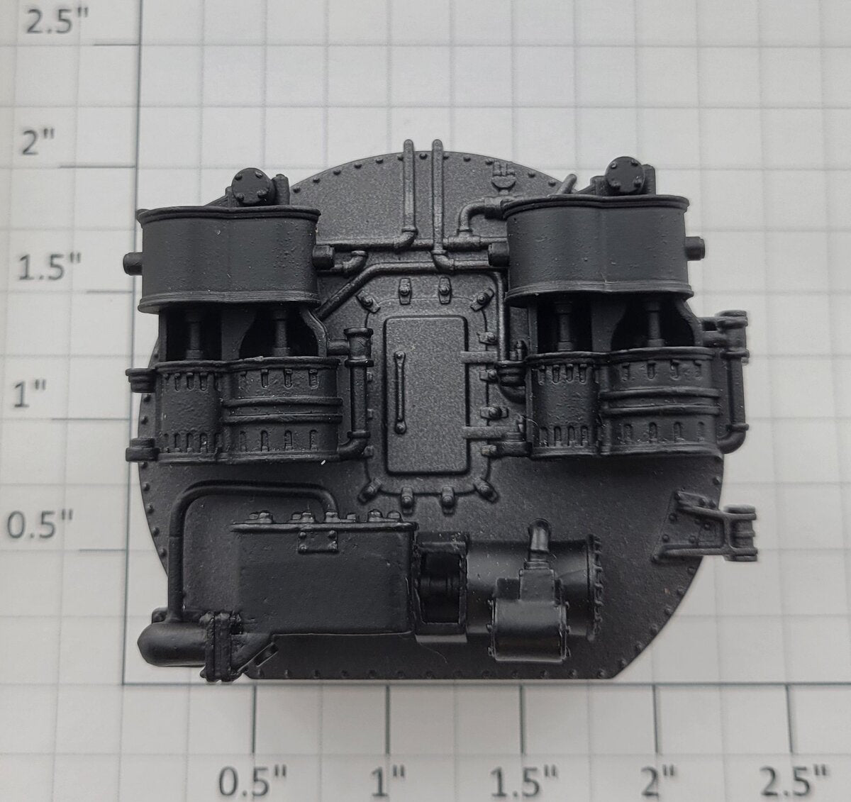 Lionel 38071-116 O Gauge Cast Boiler Front w/ Feed Water Pump/Ac-12 & Air Pumps