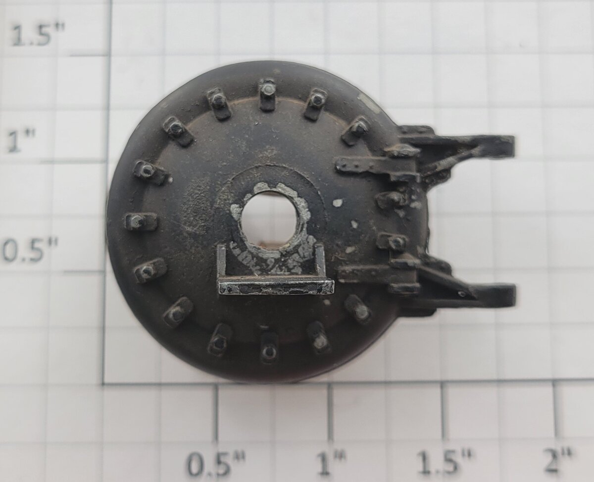 Lionel 226E-57 O Gauge Black Boiler Front Door w/o Headlight w/ Door Clip
