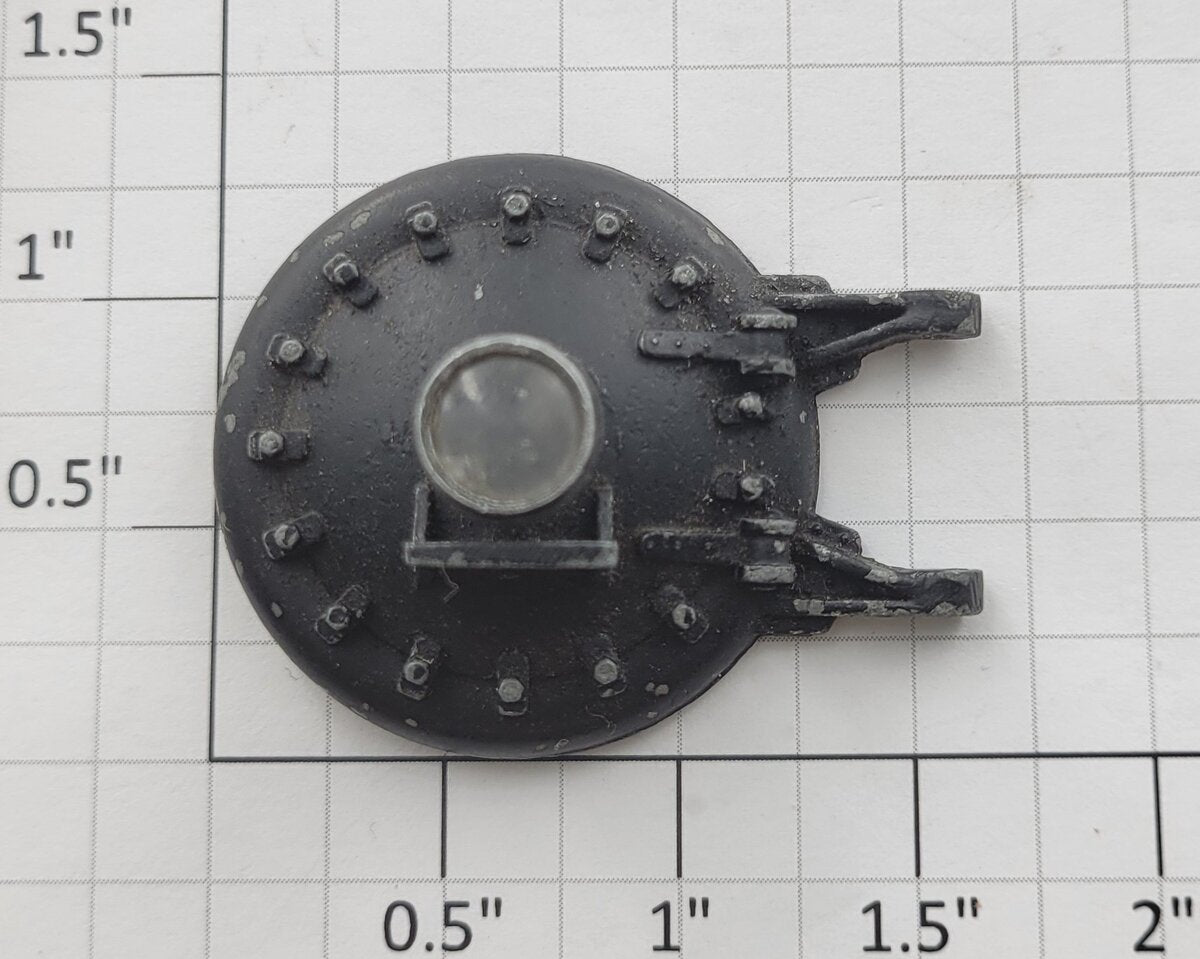 Lionel 226E-57 O Gauge Black Cast Boiler Front Door w/ Headlight & Door Clip