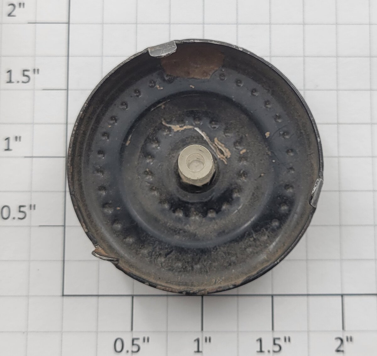 Acme 0629-10 O Gauge Prewar Steam Locomotive Boiler Front with Lens