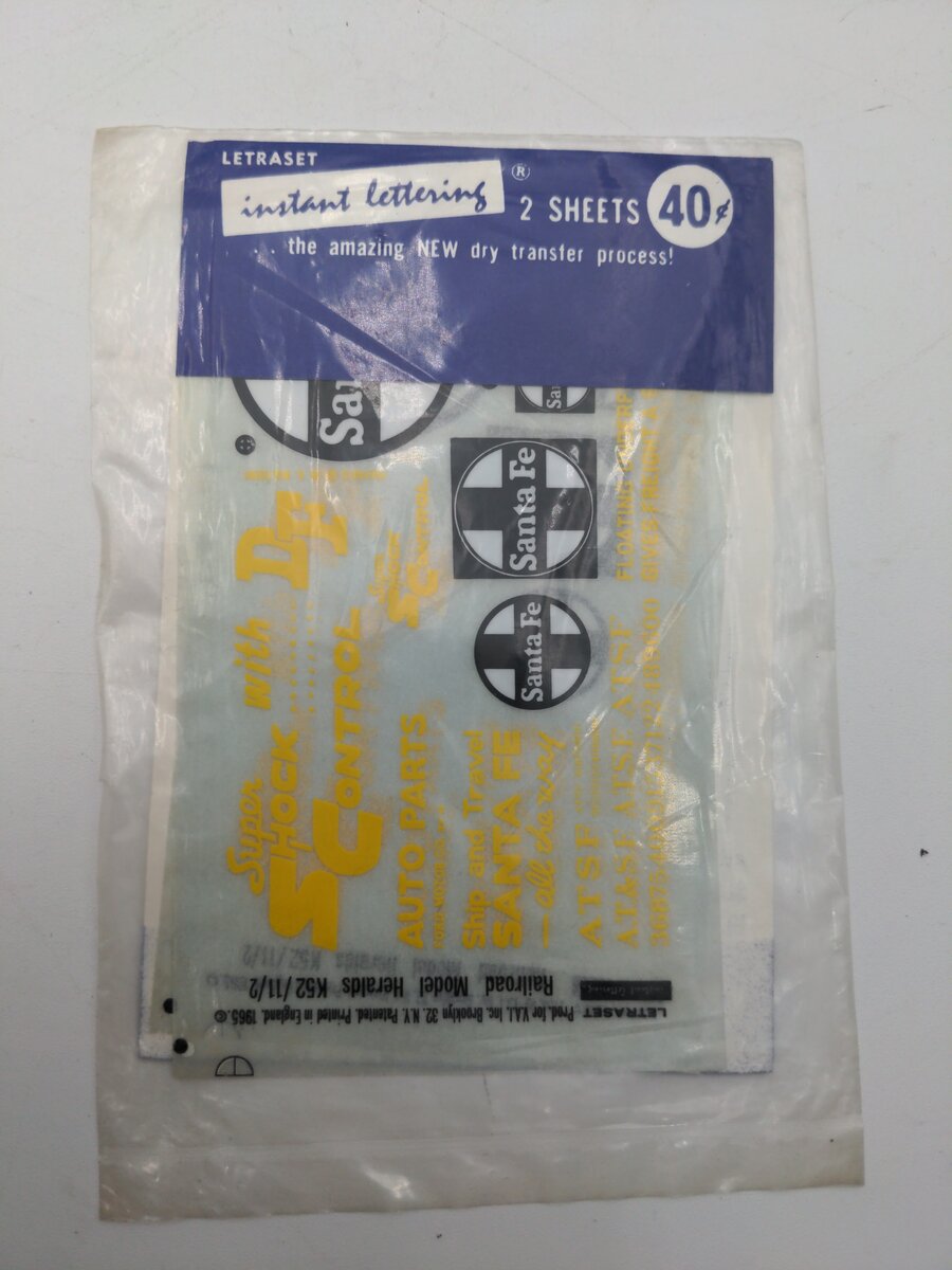 Visual Art Industries, INC. K52/11/2 Railroad Model Heralds Instant Lettering 2