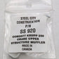 Steel City SS920 1:50 Krupp 250 Upper Structure Muffler