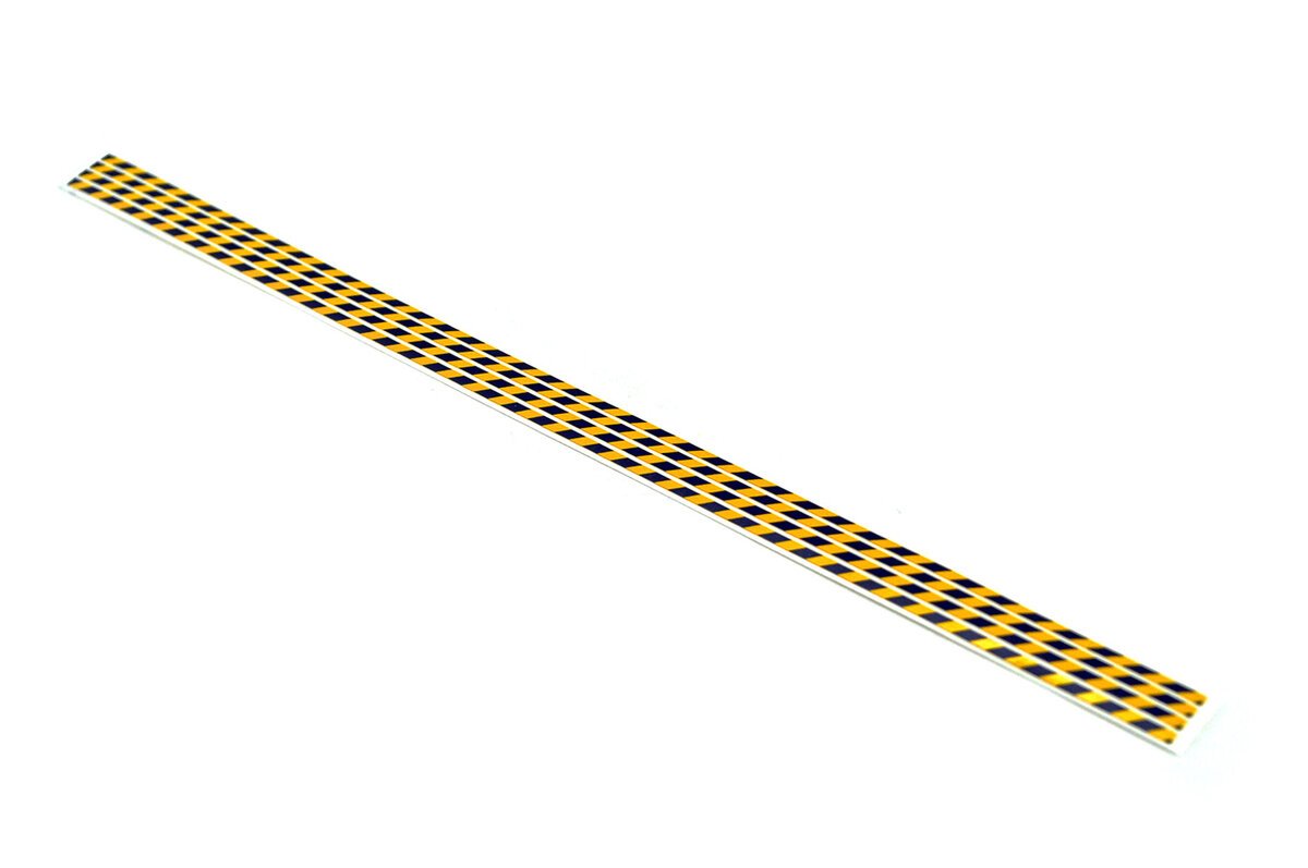 Steel City SSD255-YK 1:50 Hazard Stripes - 9 in long (4) -Yellow/Black