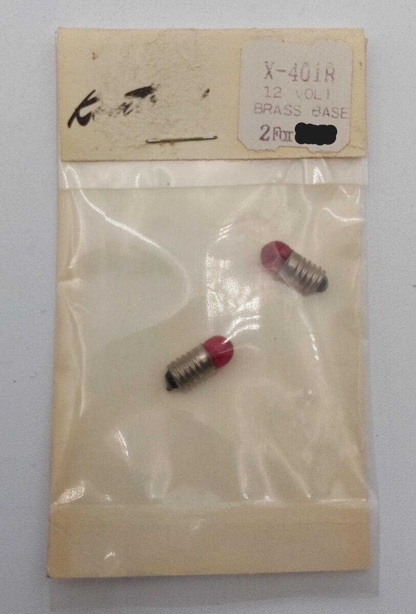 Kemtron x-401R 12 Volt Brass Base Bulb 2pc
