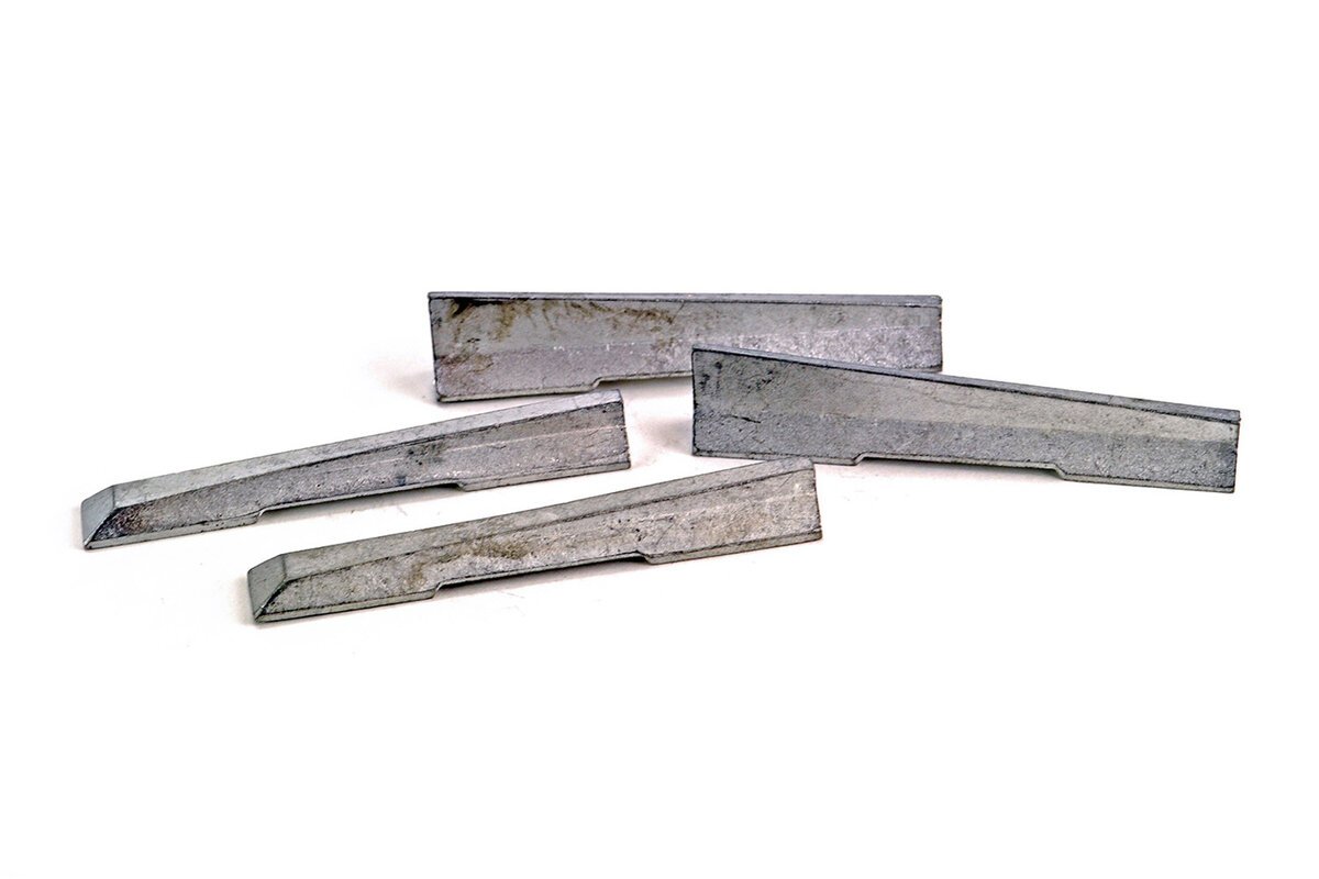 Steel City SSR205-U 1:50 Steel City Jersey Barrier Ends (4 Pcs)- Unfinished