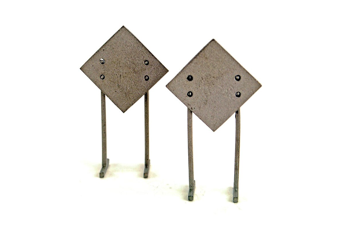 Steel City SSR100-U 1:50 Steel City Construction Ahead 2 Signs 7ft - Unfinished