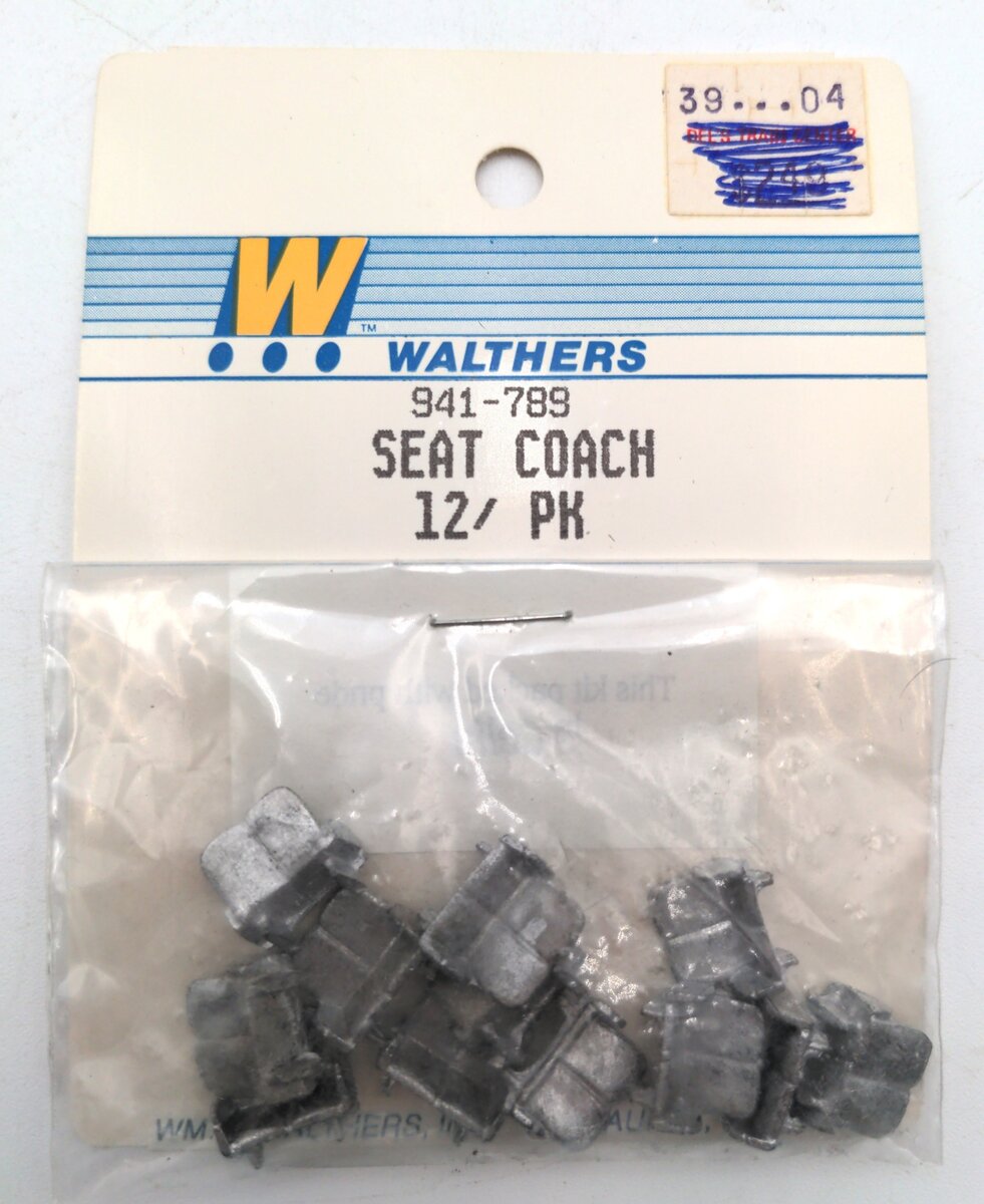 Walthers 941-789 HO Scale Coach Seat 12 PK
