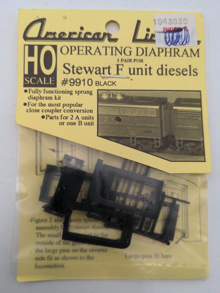 American Limited Models 9910 HO Operating Diaphram Stewart F Unit Diesels