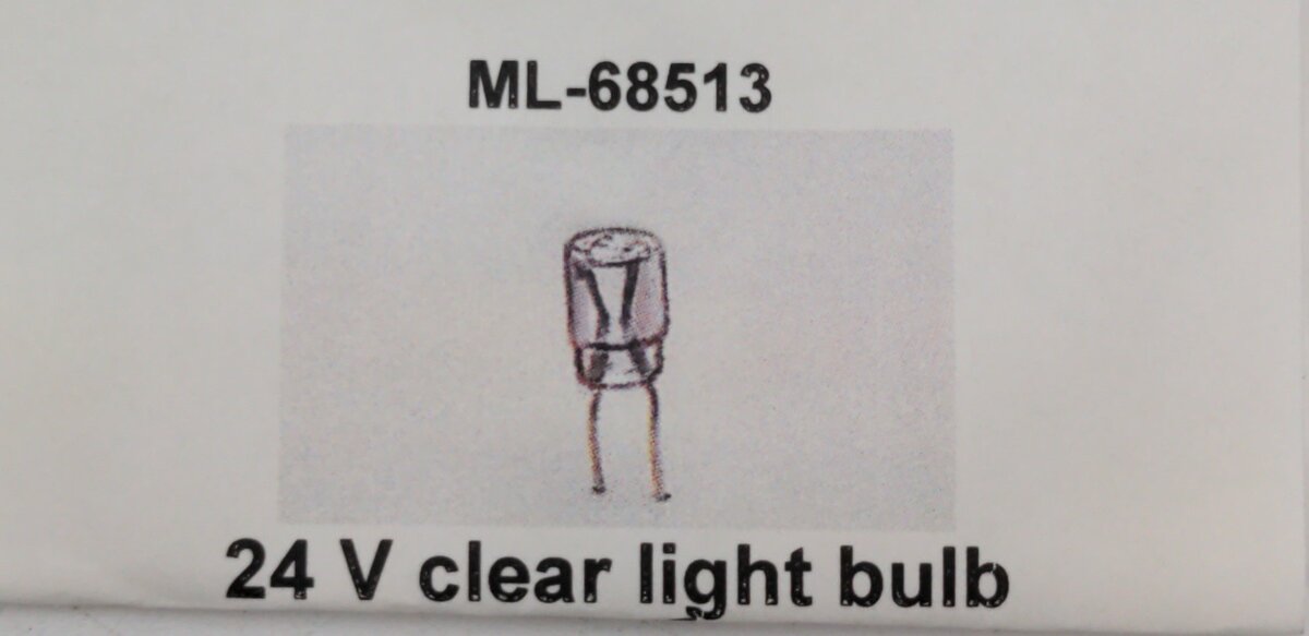 Unknown Manufacturer ML-68513 24 V Clear Light Bulb 2 Pc