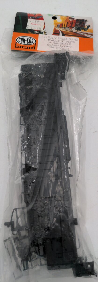 Con-Cor 15-000001 HO Scale Body Shell GP-40 1 Headlight W/Handrails