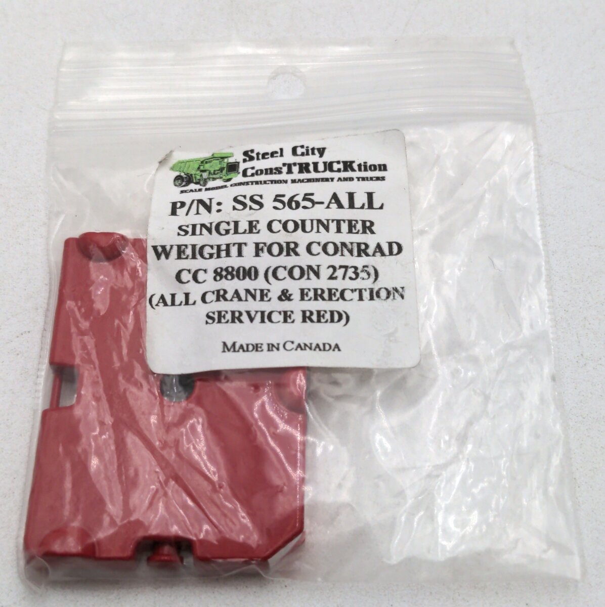 Steel City SS565-ALL 1:50 Demag Counterweight (Single) CC8800