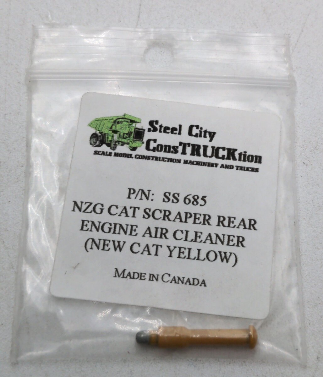 Steel City SS685 1:50 Caterpillar Air Cleaner-NZG Scraper-Rear Engine