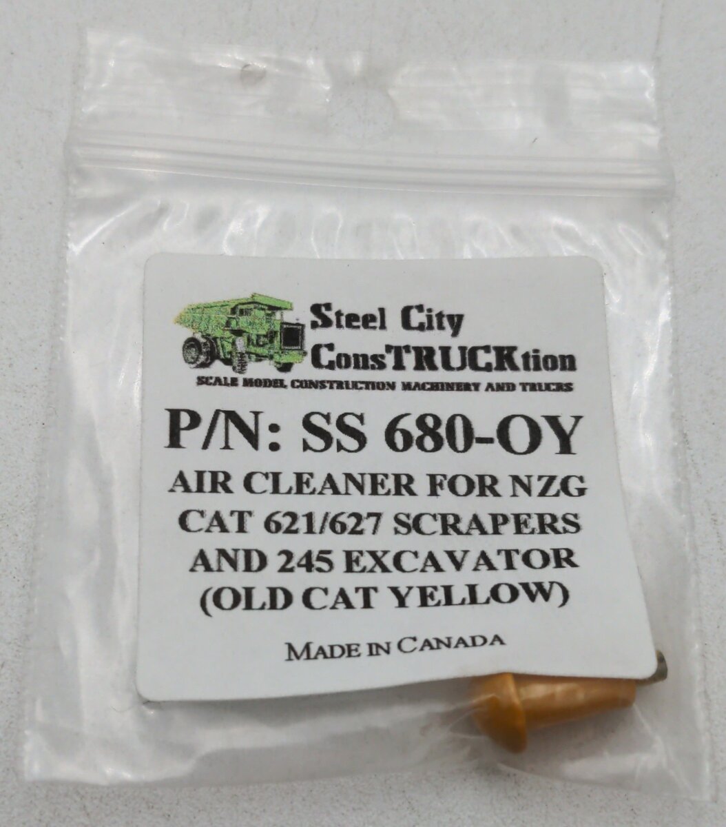 Steel City SS680-OY 1:50 Caterpillar Air Cleaner-NZG Scraper/Excavator