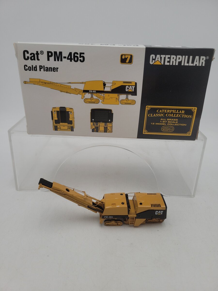 CCM PM-465 1:87 Scale CAT Cold Planer Brass Model Limited Edition LN/Box