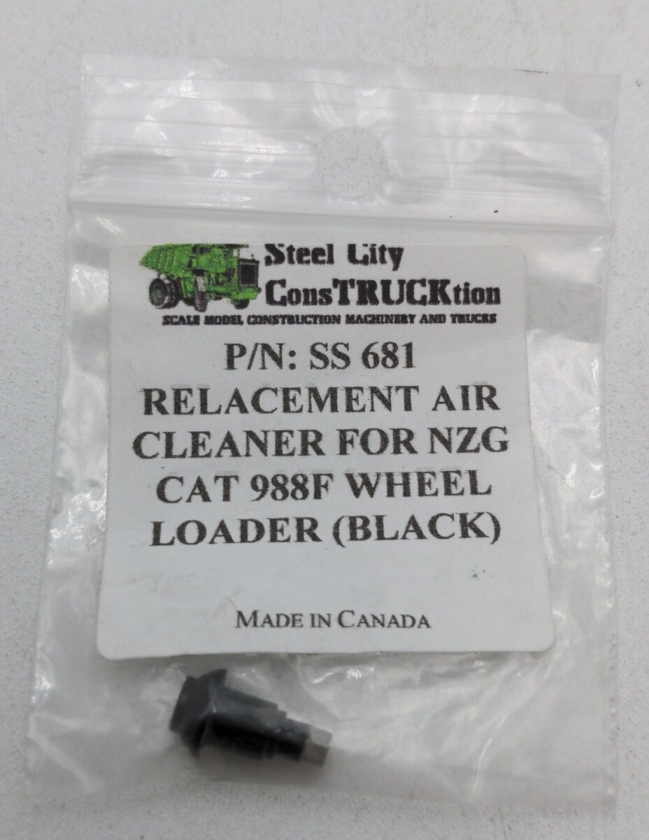 Steel City SS681 1:50 Caterpillar Air Cleaner - NZG 988F-Black