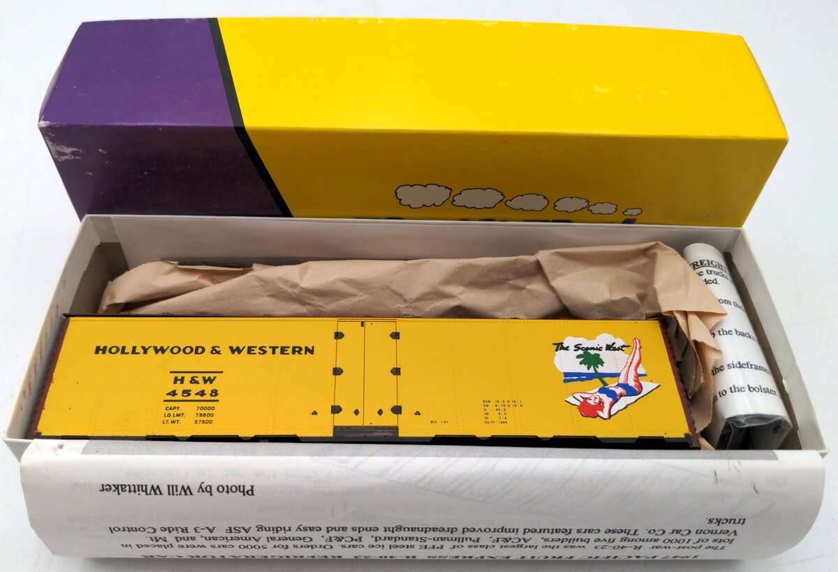 Pacific Rail 9 S Scale Hollywood & Western #4548