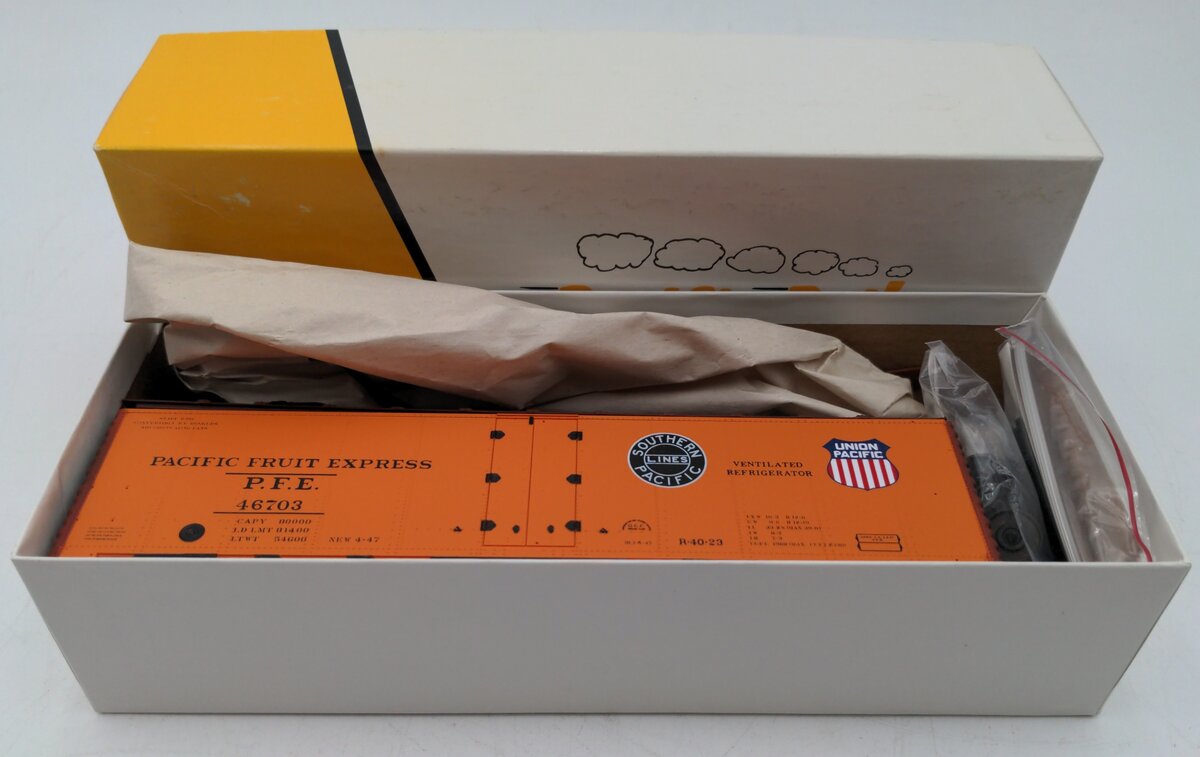 Pacific Rail 2301.2 S Scale Steel Ice Reefer Pacific Fruit Express #46703