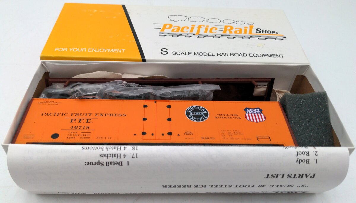 Pacific Rail 2302.2 S Scale Steel Ice Reefer Pacific Fruit Express #46718