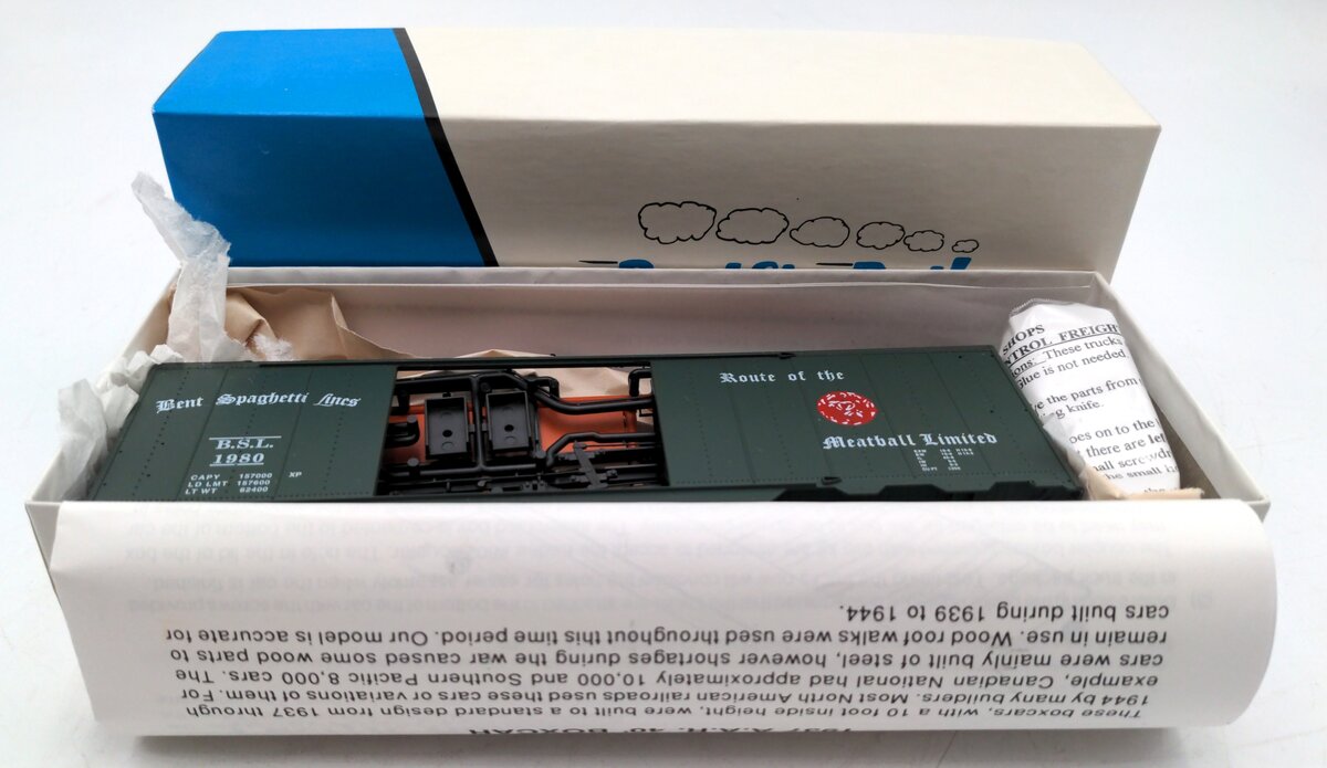 Pacific Rail 12 S Scale Dbl Dr.Sti. Boxcar
