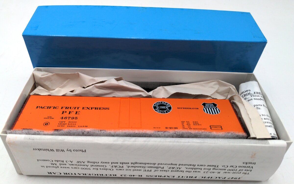 Pacific Rail 2332.18 S Scale Steel Ice Reefer Pacific Fruit Express #46795