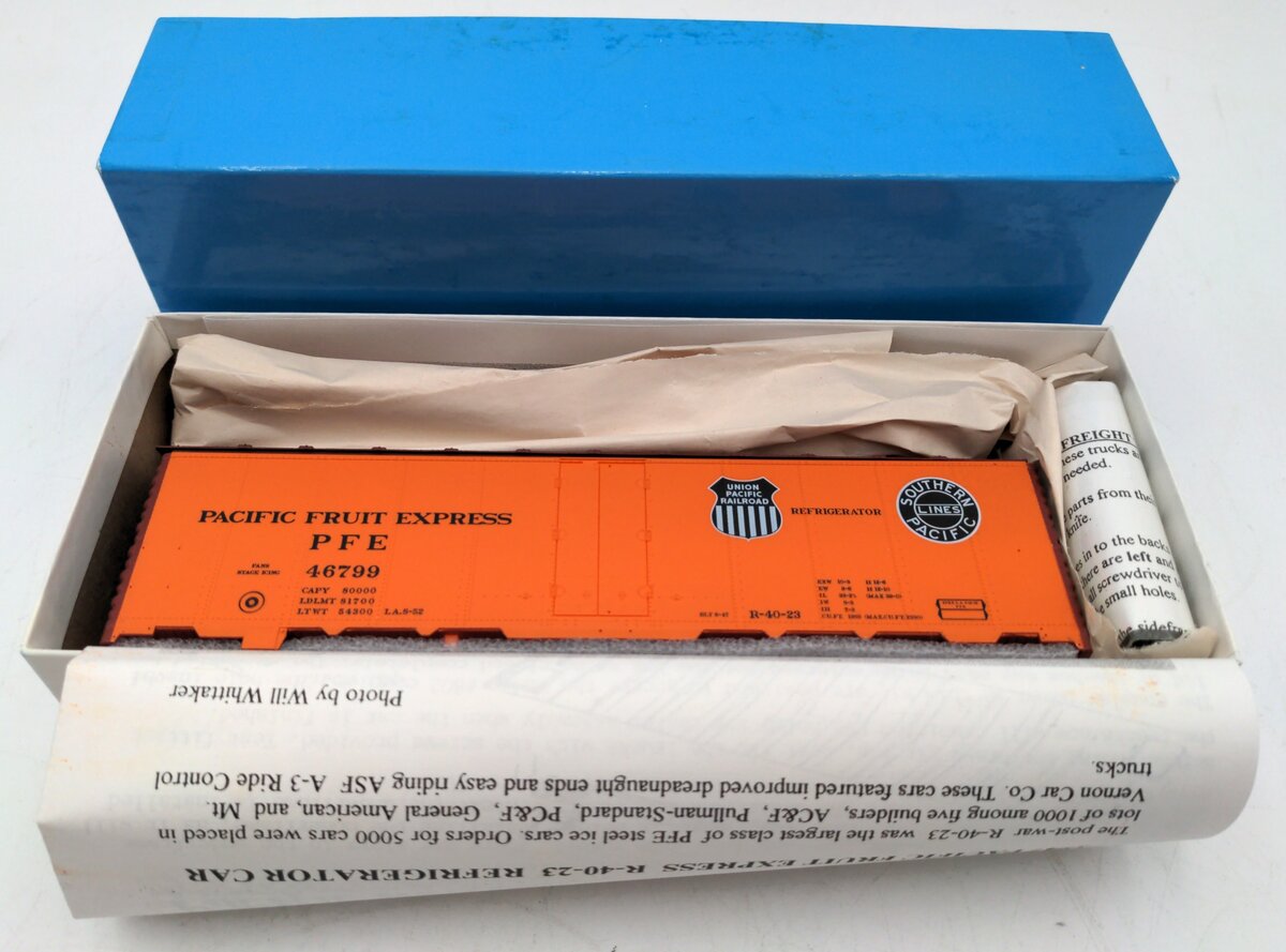 Pacific Rail 2332.20 S Scale Steel Ice Reefer Pacific Fruit Express #46799