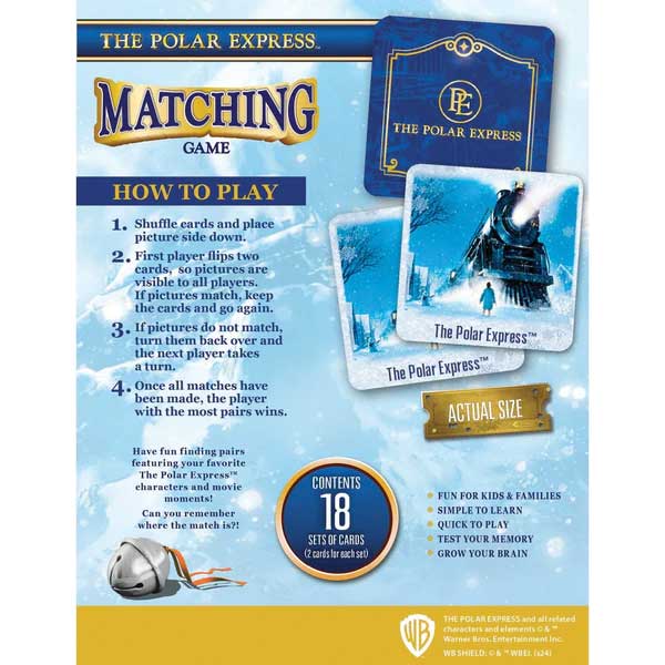 Masterpieces 420544 The Polar Express Matching Game