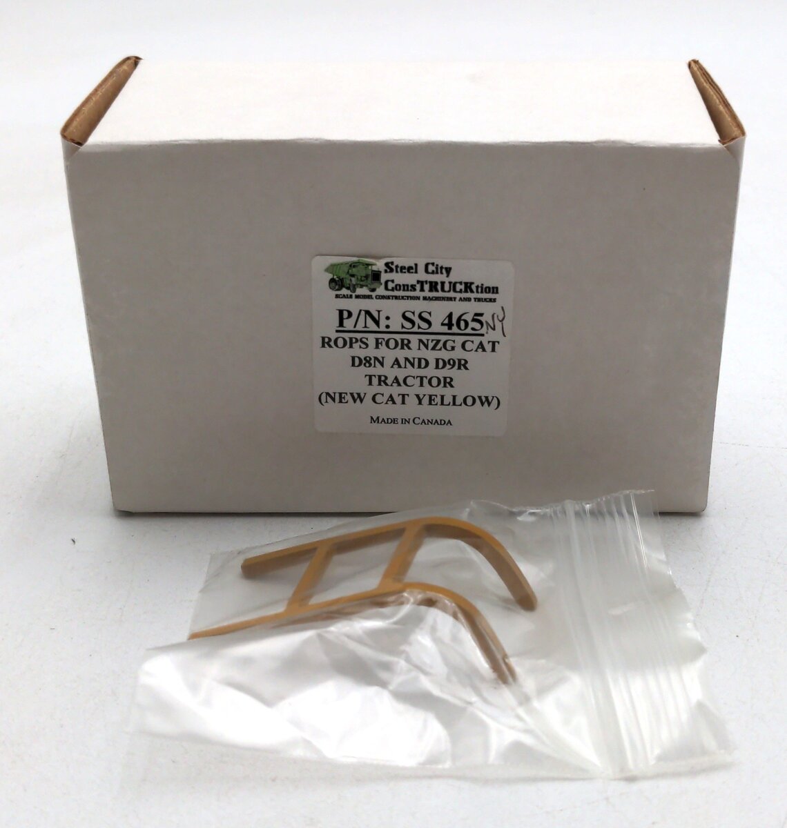 Steel City SS465-NY 1:50 Caterpillar ROPS D9N & D9R Dozer New CAT Yellow