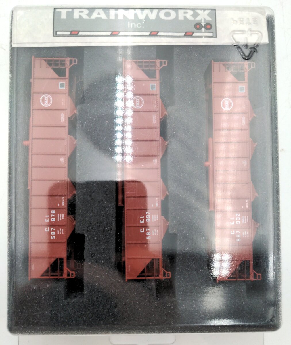 Trainworx Inc. 14036-3 N Scale C&EI Hopper Car