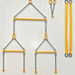 Evot EV35-SB-87-Y 1:87 Triple Spreader Bar w/Chains & Straps - Yellow