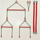 Evot EV35-SB-R 1:50 Triple Spreader Bar w/Chains & Straps - Red