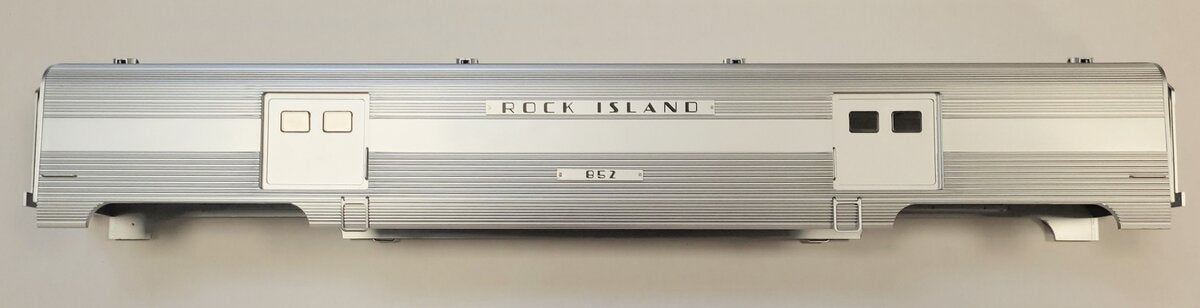Lionel 82567-2 Rock Island 21" Streamlined Baggage Car Body Shell #852