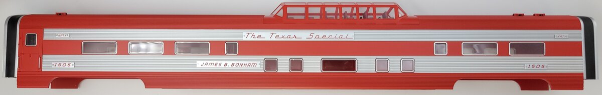 Lionel 82577-2 The Texas Special 21" Passenger Vista Dome Shell #1505