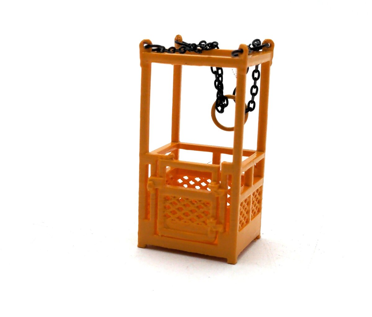 Evot EV3D-MC-Y 1:50 Man-Lift Cage - Single Person - Yellow