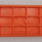 Lionel 16958-1 O Gauge Orange Depressed Flatcar with Trucks and Couplers
